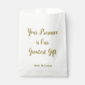Your Presence is Our Greatest Gift フェイバーバッグ (正面)