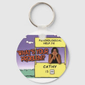 「YOUR PROBLEM?」 keychain キーホルダー (正面)