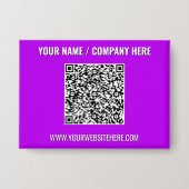Your Promotional Business QR Code Buttons Template 缶バッジ (正面)