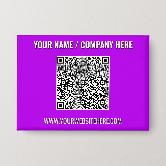 Your Promotional Business QR Code Buttons Template 缶バッジ (正面)