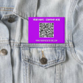 Your Promotional Business QR Code Buttons Template 缶バッジ (インサイチュ)