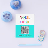 Your QR Code and Logo Promotional Business Flyers チラシ (シングル)
