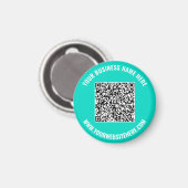 Your QR Code and Text Business Promotional Magnet マグネット (正面/裏面)