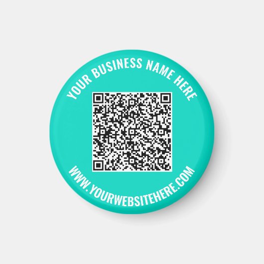 Your QR Code and Text Business Promotional Magnet マグネット (正面)