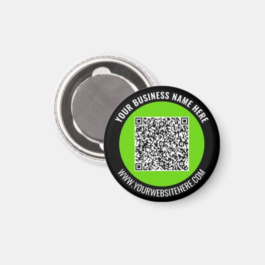 Your QR Code Branded Promotional Magnet Example マグネット (正面/裏面)