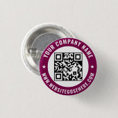 Your QR Code Business Promotional Template Design 缶バッジ (正面&裏面)
