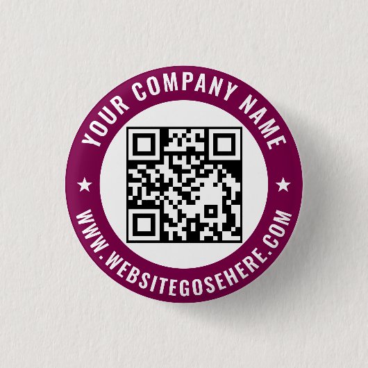 Your QR Code Business Promotional Template Design 缶バッジ (正面)