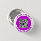 Your QR Code Info Social Media Promotional Button 缶バッジ (正面&裏面)