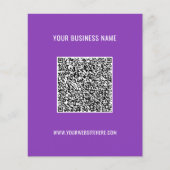 Your QR Code Name Website Colors Promotional Flyer チラシ (正面)