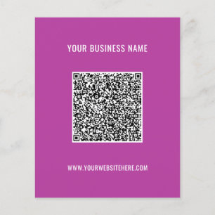 Your QR Code Name Website Colors Promotional Flyer チラシ
