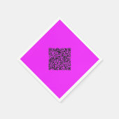 Your QR Code Party Napkins Example Custom Colors スタンダードカクテルナプキン (角)