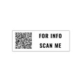 Your QR Code Scan Info Personalized Stamp Example セルフインキングスタンプ (デザイン)