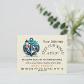 Your Referrals 保 Our World AFLOAT" -いかり 案内ポストカード (スタンド正面)