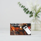 Your Ride Hailing Taxi Driver Business Cards 名刺 (スタンド正面)