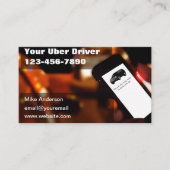 Your Ride Hailing Taxi Driver Business Cards 名刺 (正面)