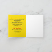 Your Rosieパーティー12行2辺カスタム 招待状 (内部)