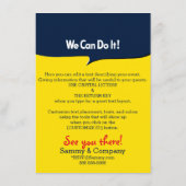 Your Rosieパーティー12行、2辺挿入 エンクロージャーカード (裏面)