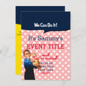 Your Rosieパーティー12行、2辺挿入 エンクロージャーカード (正面/裏面)