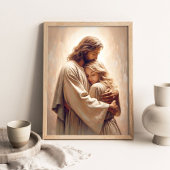 Your Saviour, Christian Painting, Jesus Hugging  ポスター