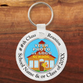 Your School Photo パーソナライズされた Class懇親会 キーホルダー (正面)