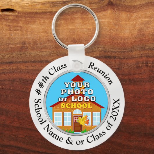 Your School Photo パーソナライズされた Class懇親会 キーホルダー (正面)