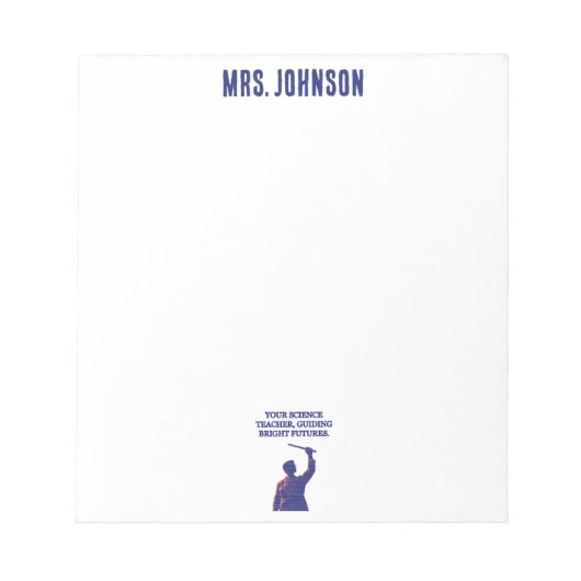 Your Science Teacher Guiding Bright Futures STEM ノートパッド (正面)