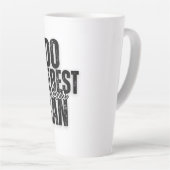 Your Script on Black カフェラテマグ (右アングル)