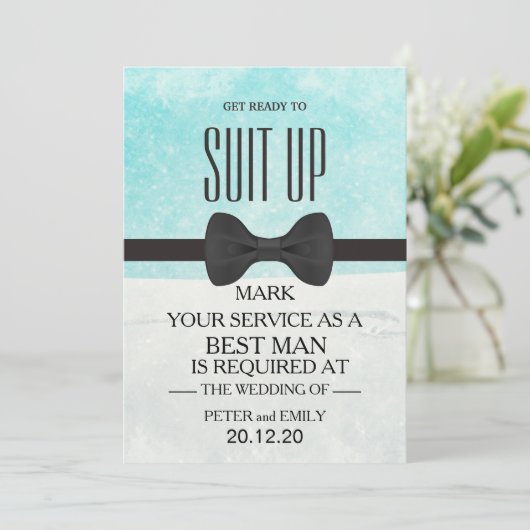 Your Service as a Best Man Invitation 招待状 (スタンド正面)