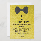 Your Service as a Best man Request Invitation 招待状 (正面)