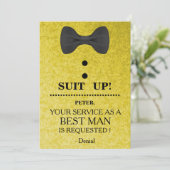 Your Service as a Best man Request Invitation 招待状 (スタンド正面)