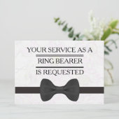 Your Service as a Groomsmanリングや輪ベアラRequest I 招待状 (スタンド正面)