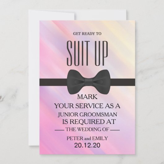 Your Service as a Groomsman招待状 招待状 (正面)