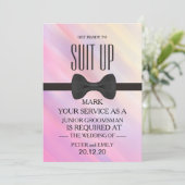 Your Service as a Groomsman招待状 招待状 (スタンド正面)