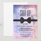 Your Service as a Groomsman招待状 招待状 (正面/裏面)
