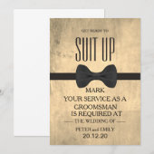 Your Service as a Groomsman招待状 招待状 (正面/裏面)