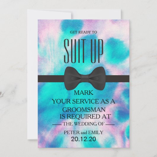 Your Service as a Groomsman招待状 招待状 (正面)