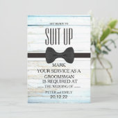 Your Service as a Groomsman招待状 招待状 (スタンド正面)