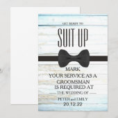 Your Service as a Groomsman招待状 招待状 (正面/裏面)
