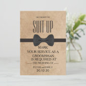 Your Service as a Groomsman招待状 招待状 (スタンド正面)