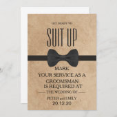 Your Service as a Groomsman招待状 招待状 (正面/裏面)