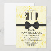 Your Service as a Groomsman招待状 招待状 (正面/裏面)