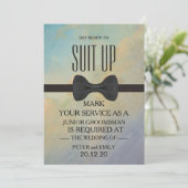 Your Service as a Groomsman招待状 招待状 (スタンド正面)