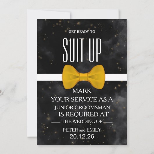 Your Service as a Groomsman招待状 招待状 (正面)