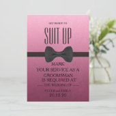 Your service as a groomsman 招待状 (スタンド正面)