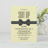 Your service as a groomsman 招待状 (スタンド正面)