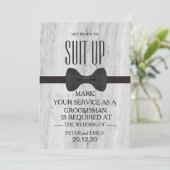 Your service as a groomsman 招待状 (スタンド正面)
