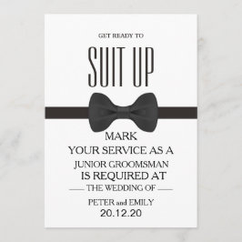 Your service as a groomsman 招待状