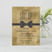 Your service as a groomsman 招待状 (スタンド正面)