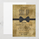 Your service as a groomsman 招待状 (正面/裏面)