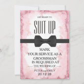 Your service as a groomsman 招待状 (正面)